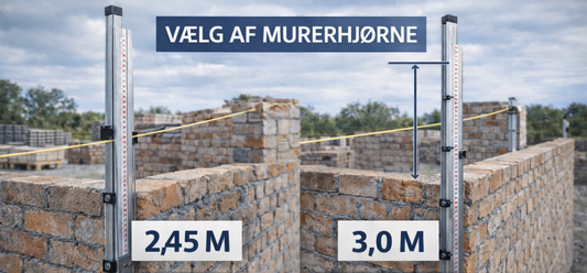 Hvornår skal du vælge 2,45 m eller 3,0 m murerhjørne?