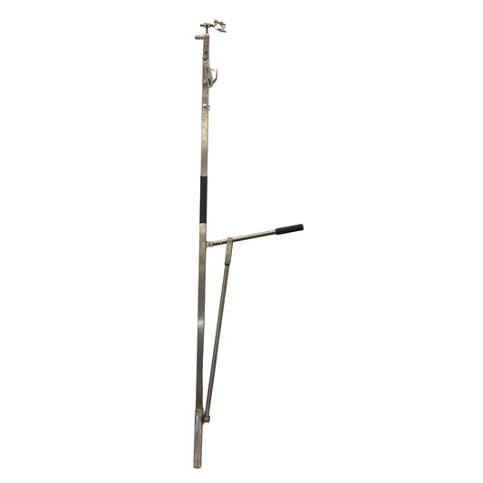 Rustfri borestativ til boremaskine – højde 2300–3800 mm – Guldborg Murerhjørner